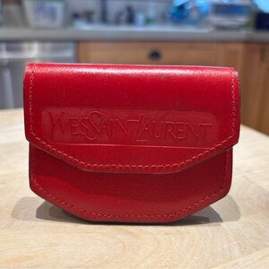 Yves Saint Laurent Bold Red Wallet